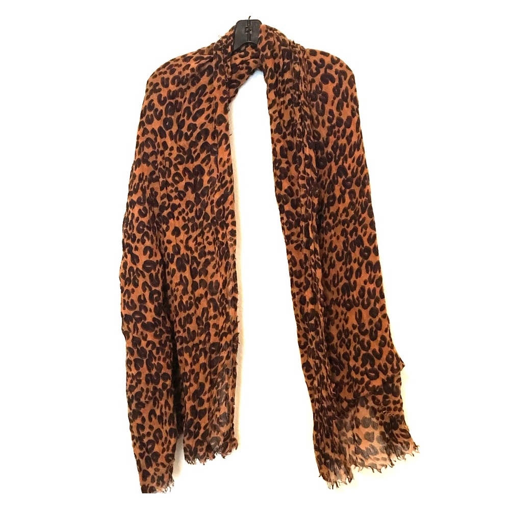 Cheetah Print Oversized Scarf